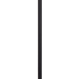 61 Inch Modern Floor Lamp, Hanging Mesh Shade, Metal Base, Black