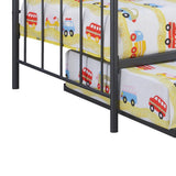 83 Inch Olly Modern Daybed, Pull Out Trundle, Heavy Black Steel Metal Frame