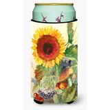 Caroline'S Treasures Autumn Flowers I By Maureen Benfield Tall Boy Koozie Hugger, Multicolor