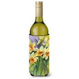 Caroline'S Treasures Daffodils By Maureen Benfield Wine Bottle Koozie Hugger, 750Ml, Multicolor