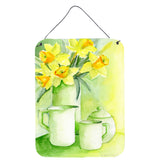 Caroline'S Treasures Yellow Daffodils By Maureen Bonfield Wall Or Door Hanging Prints Bmbo0970Ds1216, 16H X 12W, Multi
