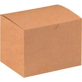 Global Industrial Gift Boxes 6L X 4-1/2W X 4-1/2H Kraft 100/Pack