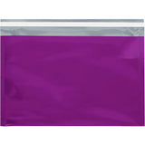 Global Industrial™ Peel & Seal Metallic Glamour Mailers 9-1/2W X 12-3/4L Purple 250/Pack