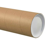Jumbo Mailing Tubes With Caps 5 Dia. X 36L 0.125 Thick Kraft 15/Pack