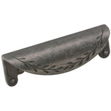 Nature'S Splendor 3 In (76 Mm) Center-To-Center Wrought Iron Dark Cabinet Cup Pull