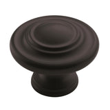 Inspirations 1-3/4 In (44 Mm) Diameter Flat Black Cabinet Knob