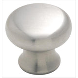 Essential'Z Stainless Steel 1-1/4 In (32 Mm) Diameter Stainless Steel Cabinet Knob