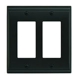 Candler 2 Rocker Black Bronze Wall Plate