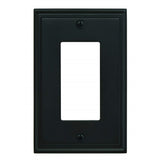 Mulholland 1 Rocker Black Bronze Wall Plate