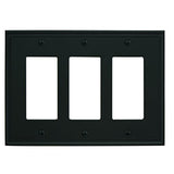 Mulholland 3 Rocker Black Bronze Wall Plate