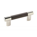 Esquire 3In & 3-3/4 In (76Mm & 96 Mm) Center-To-Center Polished Nickel/Black Bronze Cabinet Pull