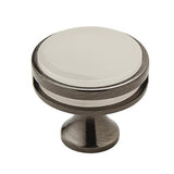 Oberon 1-3/8 In (35 Mm) Diameter Gunmetal/Frosted Cabinet Knob
