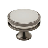 Oberon 1-3/4 In (44 Mm) Diameter Gunmetal/Frosted Cabinet Knob
