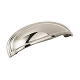 Ashby 4 In (102 Mm) & 3 In (76 Mm) Center-To-Center Polished Nickel Cabinet Cup Pull
