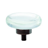 Glacio 1-3/4 In (44 Mm) Diameter Clear/Oil-Rubbed Bronze Cabinet Knob