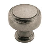 Highland Ridge 1-3/16 In (30 Mm) Diameter Aged Pewter Cabinet Knob