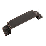 Highland Ridge 3-1/2 In (89 Mm) Center-To-Center Dark-Oiled Bronze Cabinet Cup Pull