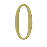 2 Inch Brass Self Adhesive Address Number. Number: 0