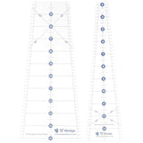 Phillips Fiber Art 2TDW Two Piece Ten Degree Wedge Ruler, Medium