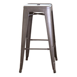 Loft Gun Metal 30 Inch Metal Bar Stool - 3 Piece