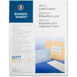 Business Source Bright White Premium-quality Shipping Labels - 2 x 4 Length - Permanent Adhesive - Rectangle - Laser, Inkjet - W