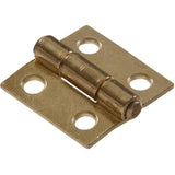 Hillman 851733 2.5 in. Light Narrow Hinge Fixed Pin Brass Plated