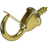Hillman 851856 0.87 in. Brass Plated Safety Cup Hook