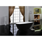 Layla Black Freestanding Bathtub 67