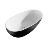 Layla Black Freestanding Bathtub 67