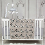 Parkland Collection Zara Transitional Grey Knitted 32 X 40 Baby Blanket