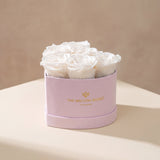 Baby Heart Light Pink Box | White Roses
