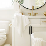 Bamboo Cotton Towel Set - Viscose from Bamboo + Cotton - 8pc - White