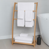 Bamboo Cotton Towel Set - Viscose from Bamboo + Cotton - 8pc - White