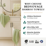 Bamboo Cotton Bath Towel - Viscose from Bamboo + Cotton - Sage