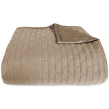 Bamboo Quilted Coverlet - 100% Viscose from Bamboo - Champagne