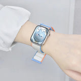 Band For Apple Watch bands Series 2 9 8 7 SE/6/5/4 Ultra 40MM 44MM 49MM Nylon Soft Breathable Strap