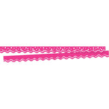 Barker Creek Happy Hot Pink Double-Sided Scalloped Edge Border 39 Of 2-1/4 Border Ll996