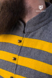 Rus Coat Bartosz Dark Grey/Yellow