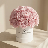 Essence White Superdome Box | Light Pink Roses