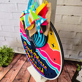 Beach Please I'm a Mermaid Door Hanger - DIY Unfinished Kit - Lvl 2