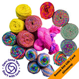 Fall Into Color Recycled Sari Silk Yarn Bundle - Golden Ticket Giveaway