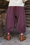 Rus Pants Borys Herringbone Burgundy/Grey