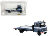 1968 MercedesBenz L 608 D Flatbed Truck Blue with White Stripes MercedesBenz Service 1/87 (HO) Scale Model Car by Brekina