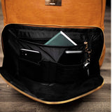 Brown Leather Commuter Bag