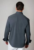 Cinqo 'Single Shot' Long Sleeve Shirt - Blue Night