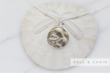 Jesus and Mary Necklace in Sterling Silver