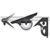 C435-12-4R 12 Combination Set With Square, Center And Reversible Protractor Head And Blade