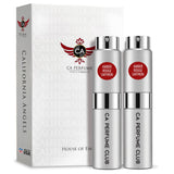 Amber Rouge Saffron Perfume Spray Duo Set 2 Pack Unisex Fragrance (0.27 Fl oz x2)