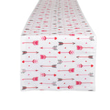 Dii Hearts & Arrow Print Table Runner