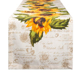 Dii Rustic Sunflowers Printed Table Runner
